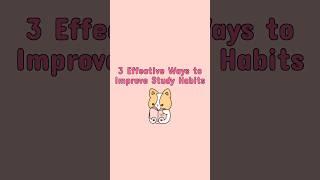  3 Effective Ways to Improve Study Habits