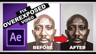 How To brighten Dark Video Clips In Adobe After Effects - Tutorial