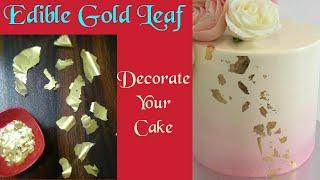 How To Make Your Own Edible Gold LeafFlakes For Cake Decoration