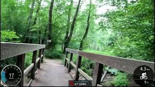 60 minute MTB Trail Indoor Cycling Workout Garmin Ultra HD Video