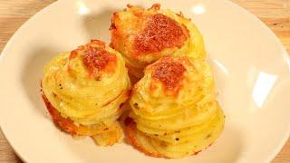 You only need potato Baked potato muffin Simple and delicious