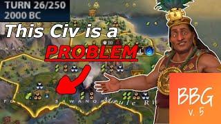 Infinite Hills Inca is Unstoppable in Multiplayer??  BBG Civ Spotlight