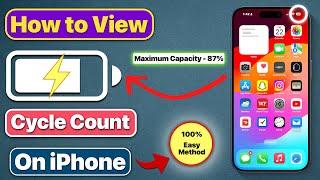 How to Check Actual Battery Health on iPhone? - View Battery Cycle Count on iPhone?