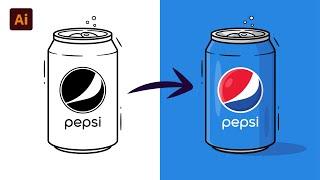 Adobe Illustrator Tutorial- Create a Soda Can Vector HD