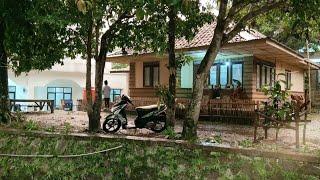 Suasana Sore Hari di Kampung Bidadari  Pedesaan Cianjur Jawa Barat Indonesia