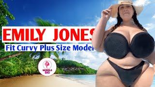 Emily Jones Biography BBW curvy plus size model wiki net worth Body measurements.