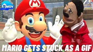 SMG4 Mario Gets Stuck As A GIF Reaction Puppet Reaction