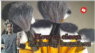 HOW TO CLEAN MAKEUP BRUSHES AT HOME  घर में करें बड़ी आसानी से makeup ब्रश को clean  2022  