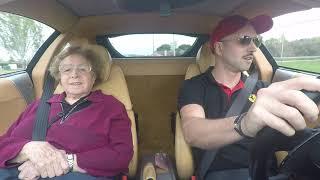 First time grandma on a FERRARI 360 MODENA F1