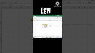 len function in excel #exceltips  #exceltricks  #msexcel  #excel #shorts