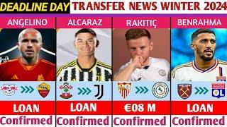 NEW CONFIRMED TRANSFERS ON DEADLINE DAY JANUARY TRANSFER WINDOW WINTER 2024..ft ALCARAZBENRAHMA