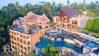 KAYON JUNGLE RESORT UBUD  LUXURY BALI HOTEL Hotel tour 4K