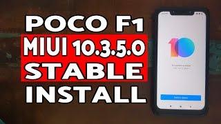 Poco F1 MIUI 10.3.5.0 Stable How to Install  Install MIUI 10.3.5.0 Stable Poco F1