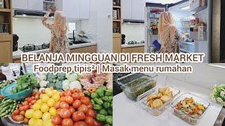 Belanja mingguan ke pasar  Food preparation  Masak 3 menu sederhana  Kegiatan di rumah minimalis