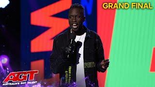 Emo Majok’s Grand Final Act Had Everyone In HYSTERICS  Australias Got Talent 2022