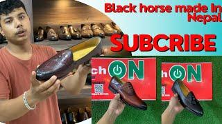 Original leather Black Horse Shoes  Made in Nepal new Arrivals Switchon Fashion Hub