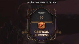 What happens if you pass the 99 skill check roll against The Absolute  Baldurs Gate 3