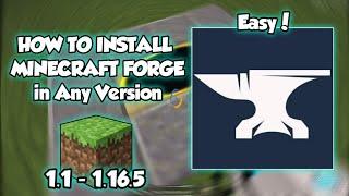 How to install Minecraft Forge 2021 in any version  Minecraft Java Edition Tutorial