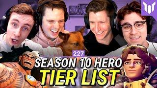 UPDATED SEASON 10 HERO TIER LIST ft. Jake Jaws Custa Reinforce — Plat Chat Overwatch 227