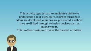 FCE exam tips 27 - First certificate preparation - Gap text activity