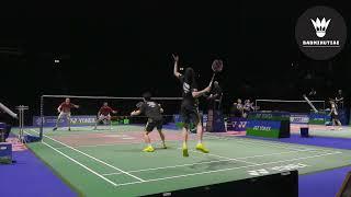 Powerful low angle badminton doubles live highlights - Japan vs Czech