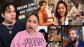 Indian Singers are ready Anytime Anywhere  Latinos react to Impromptu Singing ft Arijit Shreya +