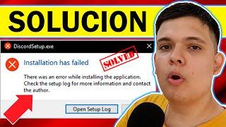 SOLUCION DiscordSetup Installation has failed-There was an error while installing the application