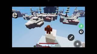 Roblox bedwars but I’m playing in a blizzard