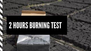 Coconut Charcoal Briquettes 2 Hours Burning Test