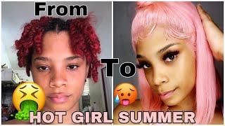 24hr TRANSFORMATION to Hot Girl Summer Glow  *Wig installation included*