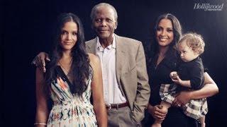 Fathers Day Sidney Poitier with Daughters Sydney Tamiia Poitier and Anika Poitier