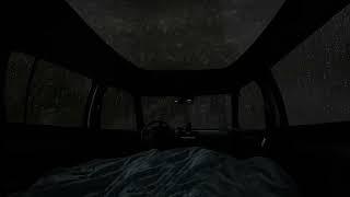 Rain and thunder soundDeep Sleep with Rain Sounds on Camping Car Window - Car Camping