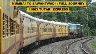 Mumbai To Sawantwadi  Full Journey  11003 Dadar - Sawantwadi Tutari Express