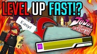 HOW TO LEVEL UP FAST Project JoJo  ROBLOX  Level Up Faster PJJ