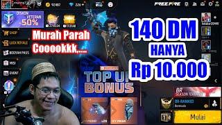 140 DM HANYA RP 10.000  TERBARU 2024 TEMPAT TOPUP DIAMOND FF TERMURAH & TERPERCAYA