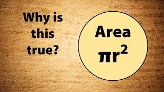 Why is πr² the formula for a circles area?