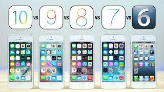 iOS 10 vs iOS 9 vs iOS 8 vs iOS 7 vs iOS 6 on iPhone 5 Speed Test