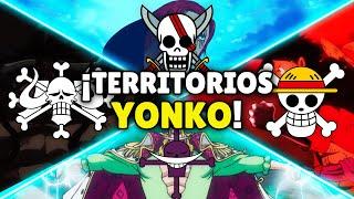 ¡TODOS Los TERRITORIOS De Cada YONKOU en ONE PIECE