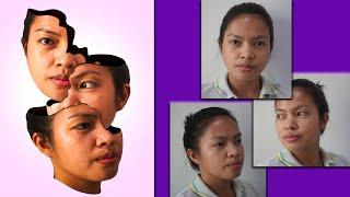 PHOTOSHOP Three Face Manipulation Effect