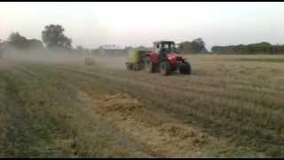 Massey ferguson 5455 + Claas Rollant 350