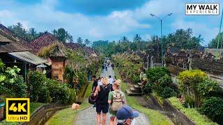 【4K 60 FPS】 Bali Walking Tour - 3rd Cleanest Village in the World Desa Penglipuran Bali