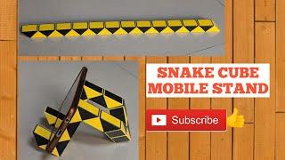 Smiggle snake puzzle or Rubiks twist 24 pieces or Snake Cube - Easy Simple Mobile stand