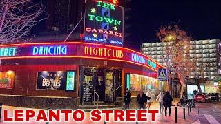 Benidorm Lepanto Street - Night Entertainment in Spring #benidormbyana