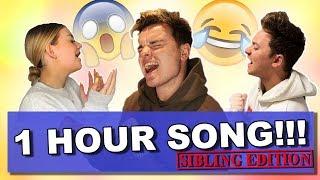 SIBLING ONE HOUR SONG CHALLENGE  ft. Conor Maynard & Anna Maynard