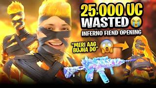 WASTED 25000 UC AGAIN  INFERNO FIEND MUMMY SET  NEW M416 CRATE OPENING  PUBG MOBILE PAKISTAN