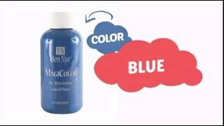 Ben Nye Liquid Face Paints - Blue ML-08 4 oz - ClownAntics.com