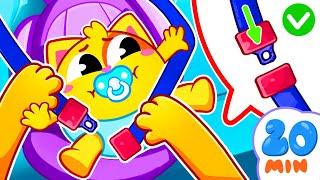 Buckle Up Safety Rules In The Car for Kids  Funny Songs For Baby & Nursery Rhymes by Toddler Zoo