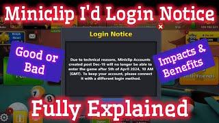 Miniclip Id Login not Possible Notice in 8 Ball Pool Fully explained