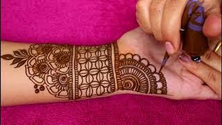 FULL HAND  SIMPLE AND EASY MEHNDI DESIGN  2018