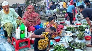 ডিয়াবাড়ীর গ্রামীণ হাট বাজারে মিলবে গ্রামের টাটকা শাক সবজি ফল দেশী হাঁস মুরগীর ডিম খাটি দুধ 